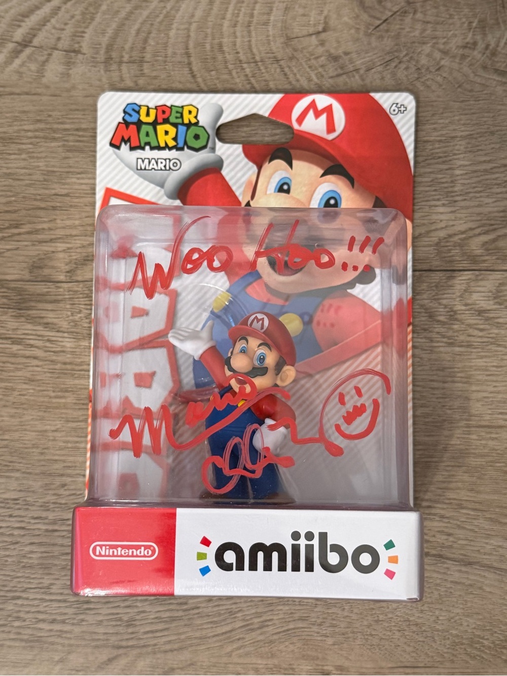 Super Mario Series Amiibo Nintendo Figure New Factory Signed By CHARLES MARTINET
